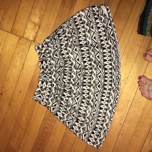 Forever21 Aztec high waisted skater skirt